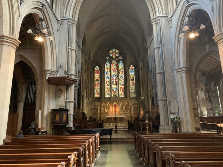 Inside of St. Mary Abbots Church