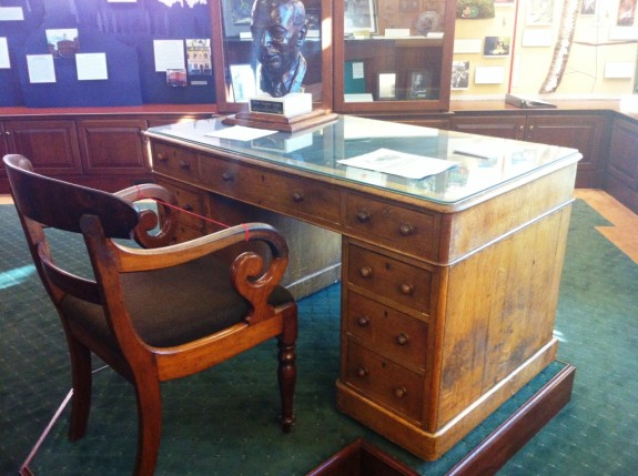 C.S. Lewis desk, where most of his non-fiction, Space trilogy, and Narnia stories were composed.
