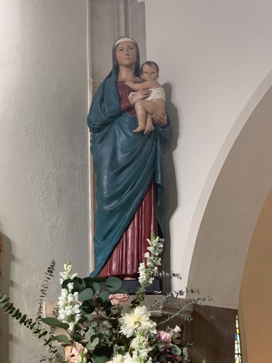 Mary statue, donated by G.K. Chesterton to St. Teresa's Parish in Beaconsfield