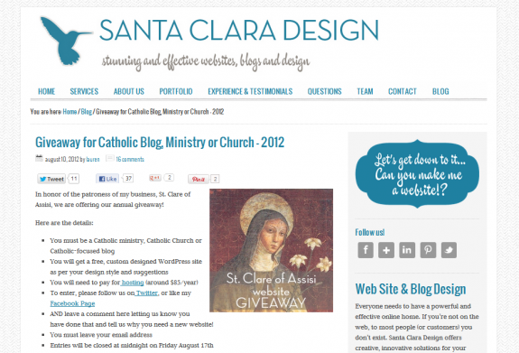 Free Website from Santa Clara Design